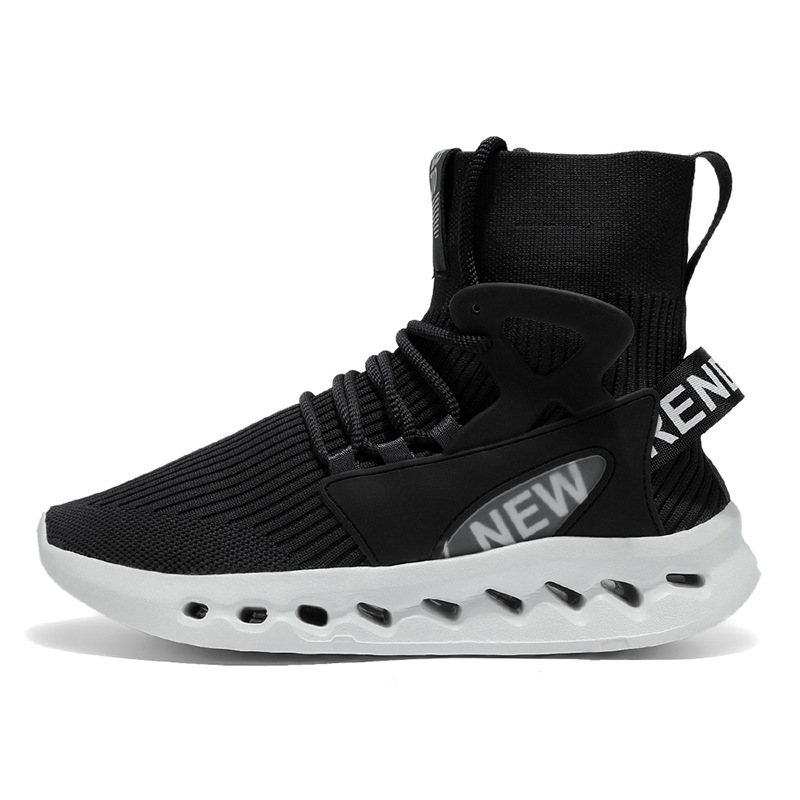 Trendy Men High Top Sock Shoes - Sneaker Career ulasan dan harga