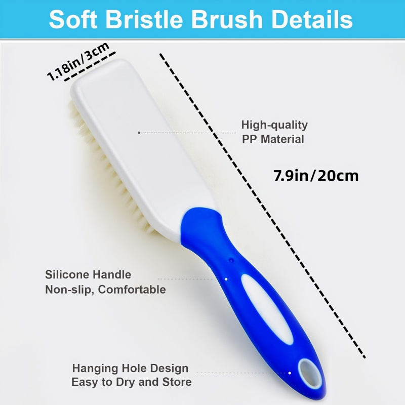 3Pcs Long Handle Ultra Soft Br - Sneaker Care Cleaning Kit ulasan dan harga