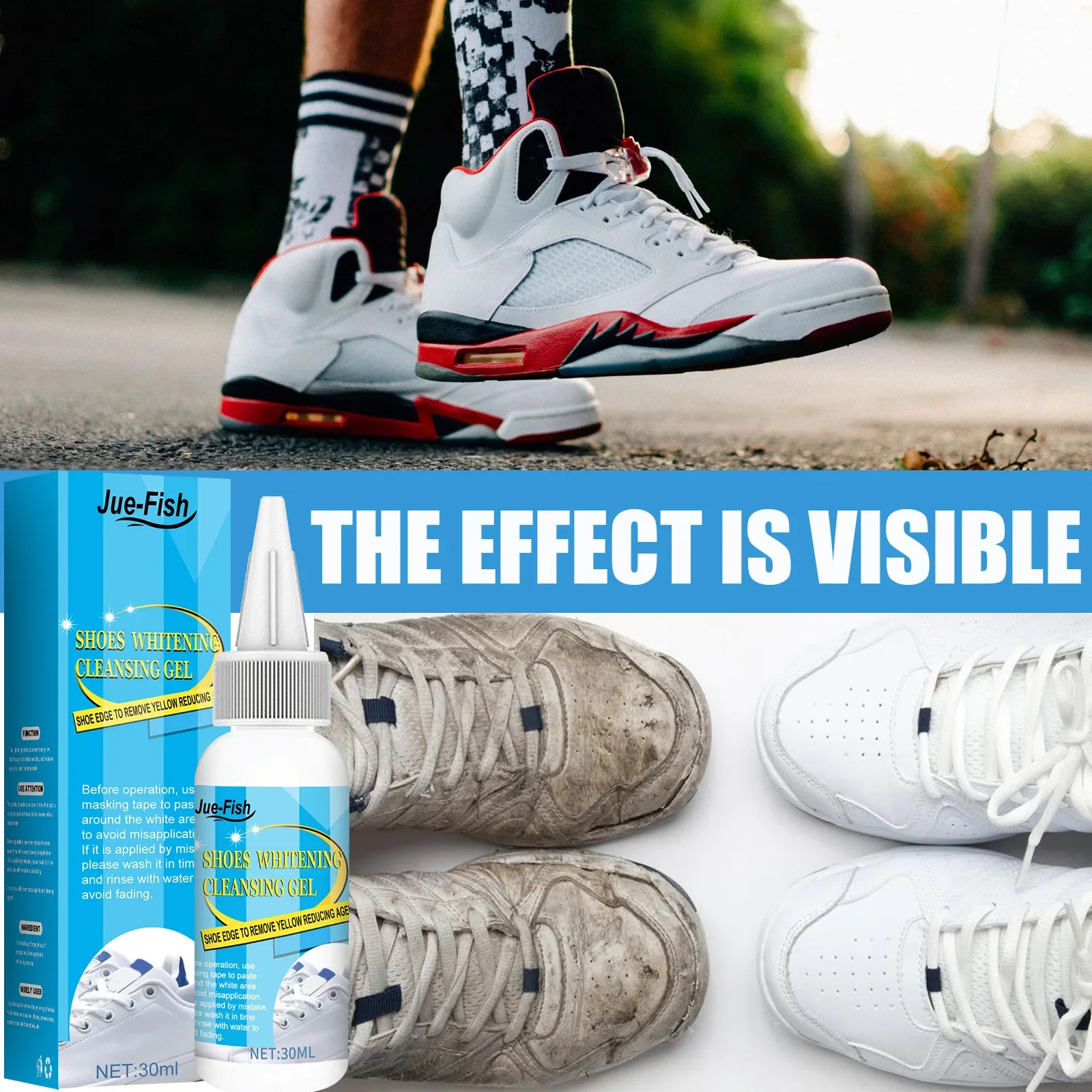 White Shoes Cleaning Gel Stain - Sneaker Care Accessories ulasan dan harga