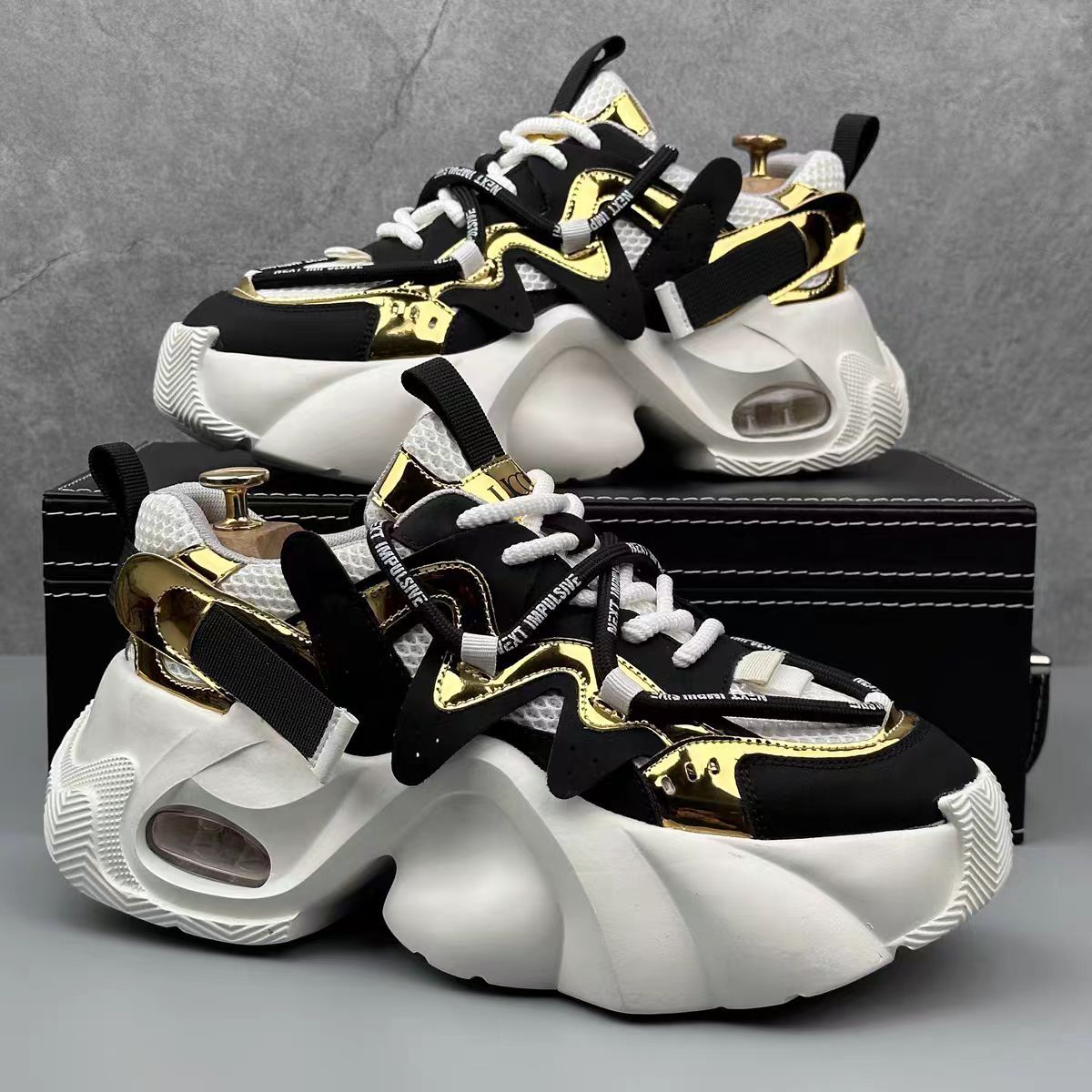 New Dad Shoes Color-blocked Ca - Sneaker Career ulasan dan harga