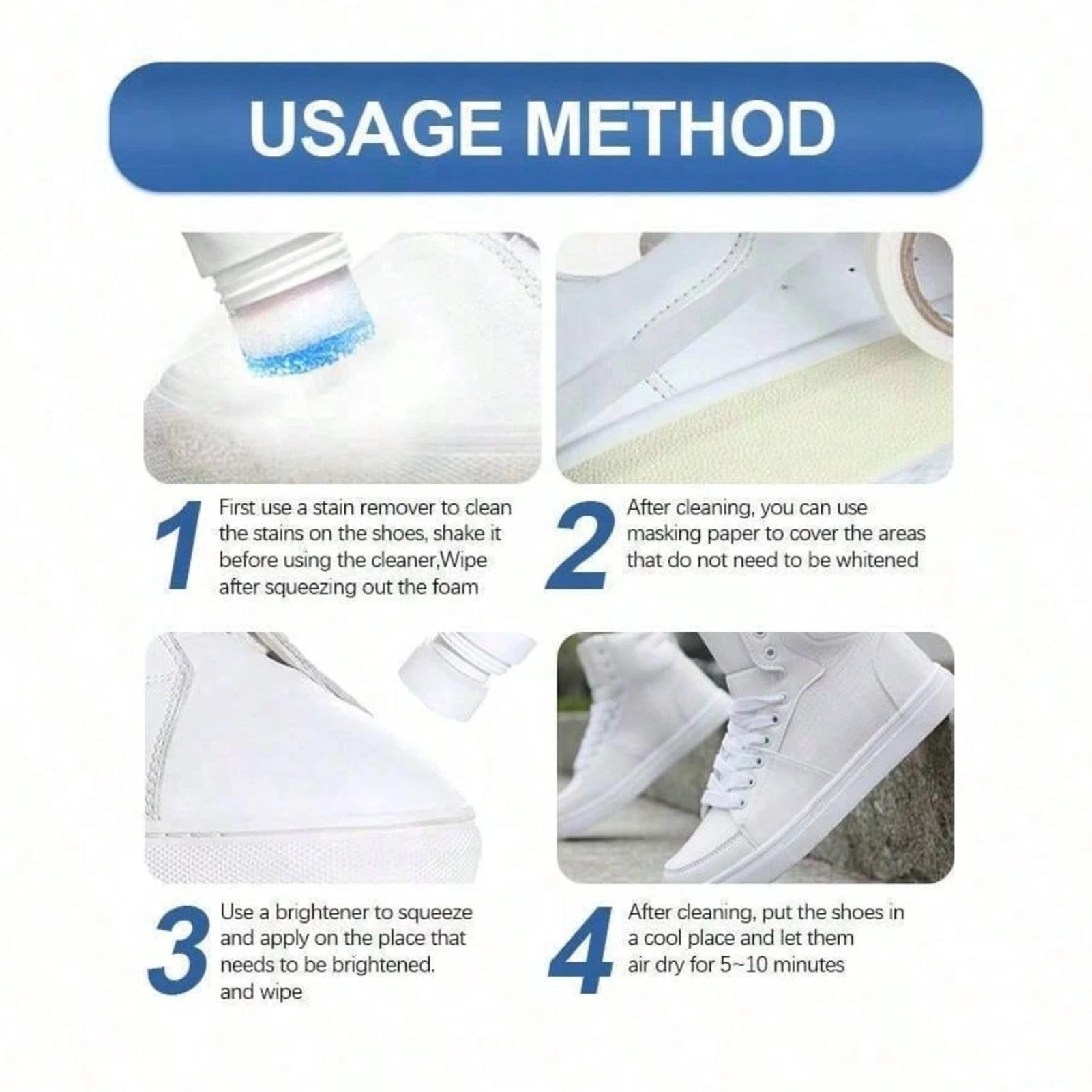No-Wash Foam Shoes Cleaner 100 - Sneaker Care Cleaning Kit ulasan dan harga
