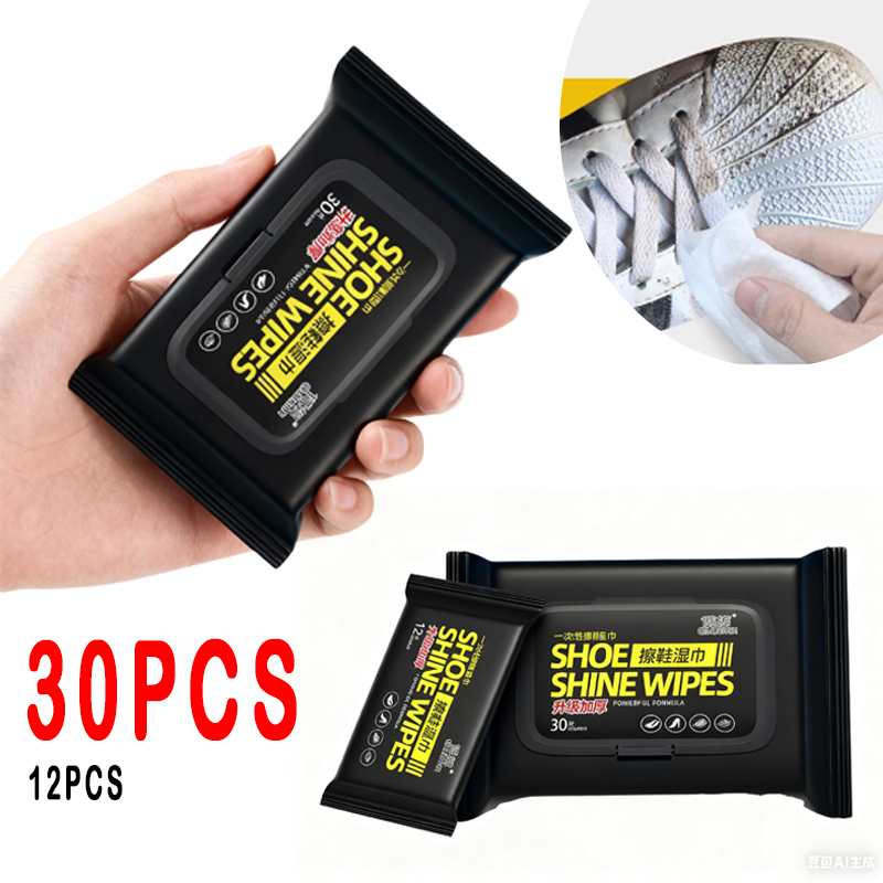 12Pcs/30Pcs Disposable Shoes C - Sneaker Care Wipes ulasan dan harga