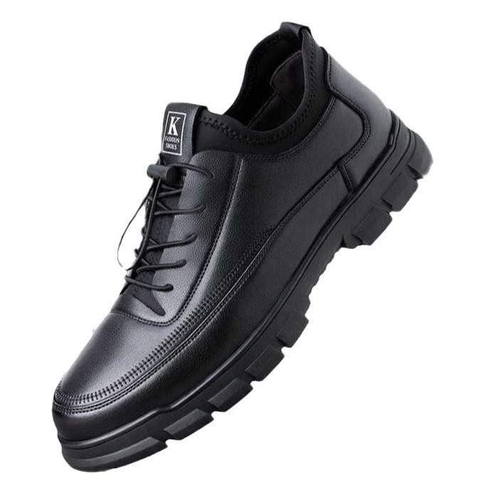 Men's Black Faux Leather Warm  - Sneaker Career ulasan dan harga