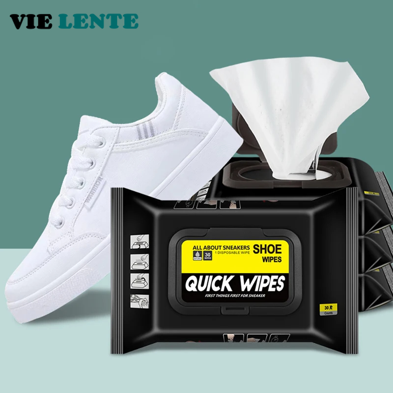 12Pcs/30Pcs Disposable Shoes C - Sneaker Care Wipes ulasan dan harga