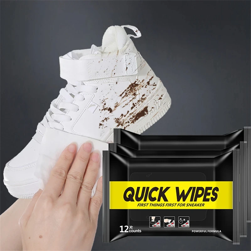 12Pcs/30Pcs Disposable Shoes C - Sneaker Care Wipes ulasan dan harga