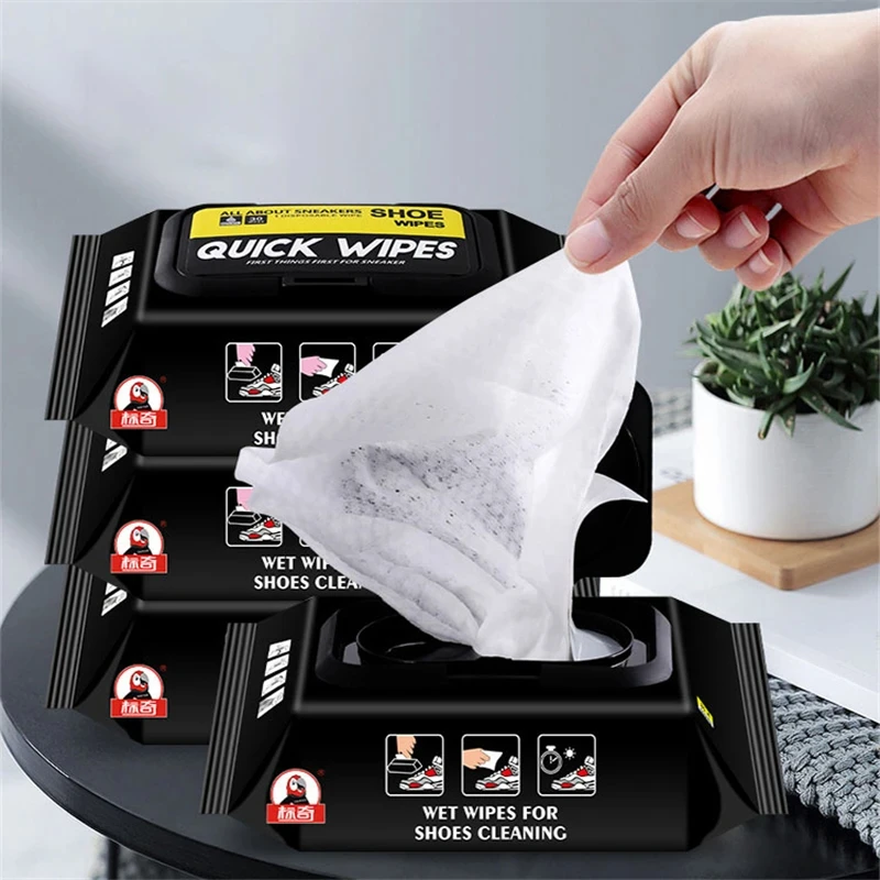12Pcs/30Pcs Disposable Shoes C - Sneaker Care Wipes ulasan dan harga